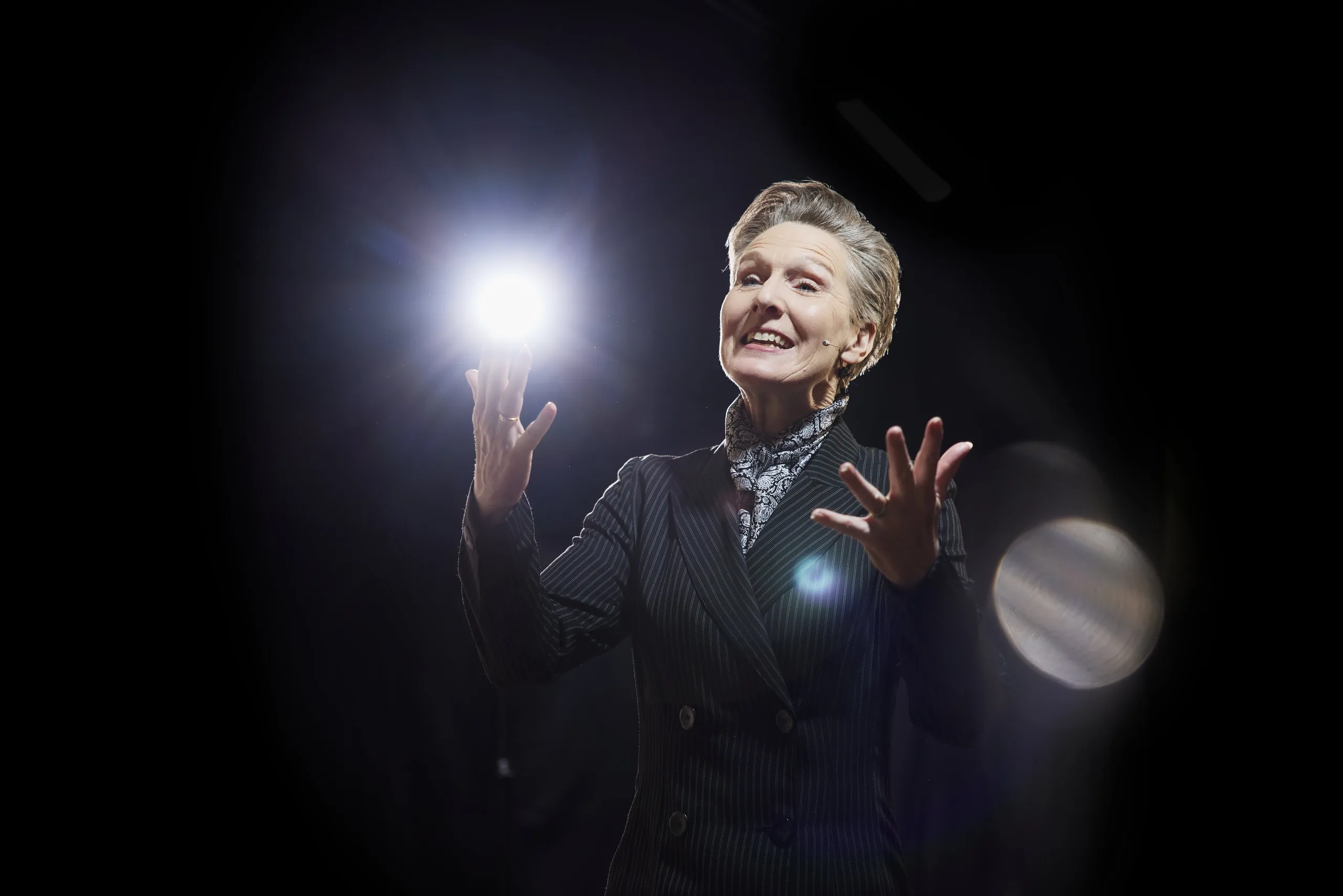 Petra Lienhop auf der Bühne